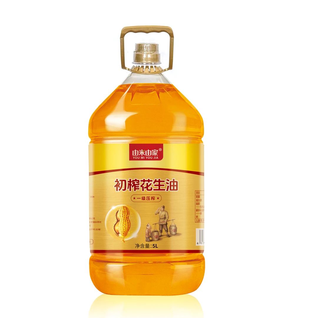 由米由家 一级压榨花生油 5L