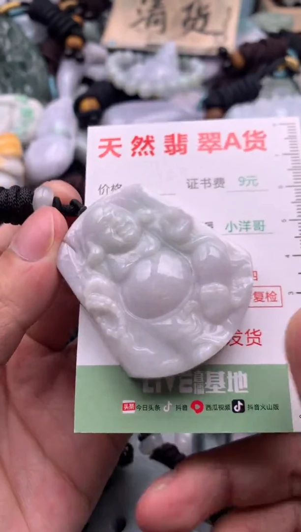 翡翠未镶嵌吊坠(不含链)1