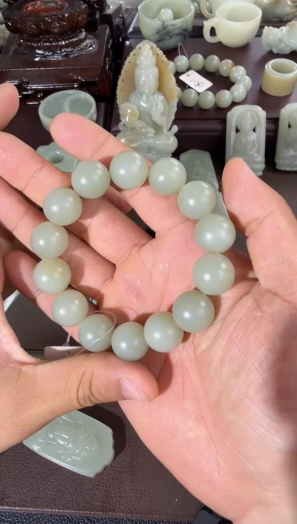 未镶嵌手串和田玉星30