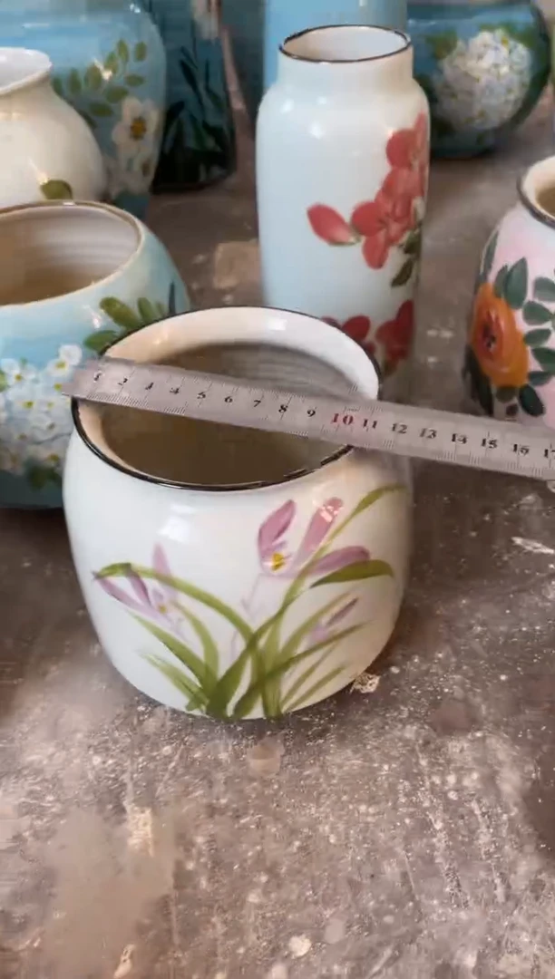 瓶陶景德镇手绘陶瓷