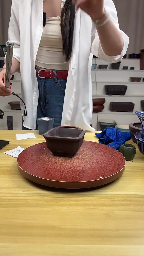 紫砂花盆浅草紫砂花盆