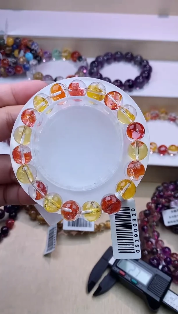 水晶手链未镶嵌锦鲤胶花10m+