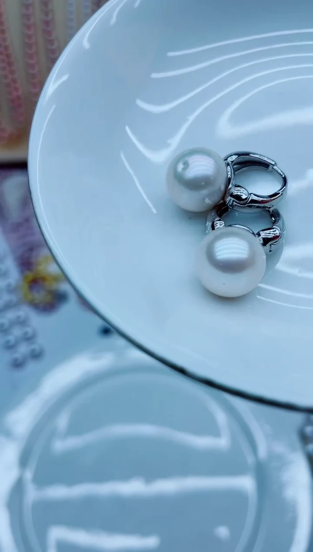 未镶嵌淡水珍珠耳饰耳环