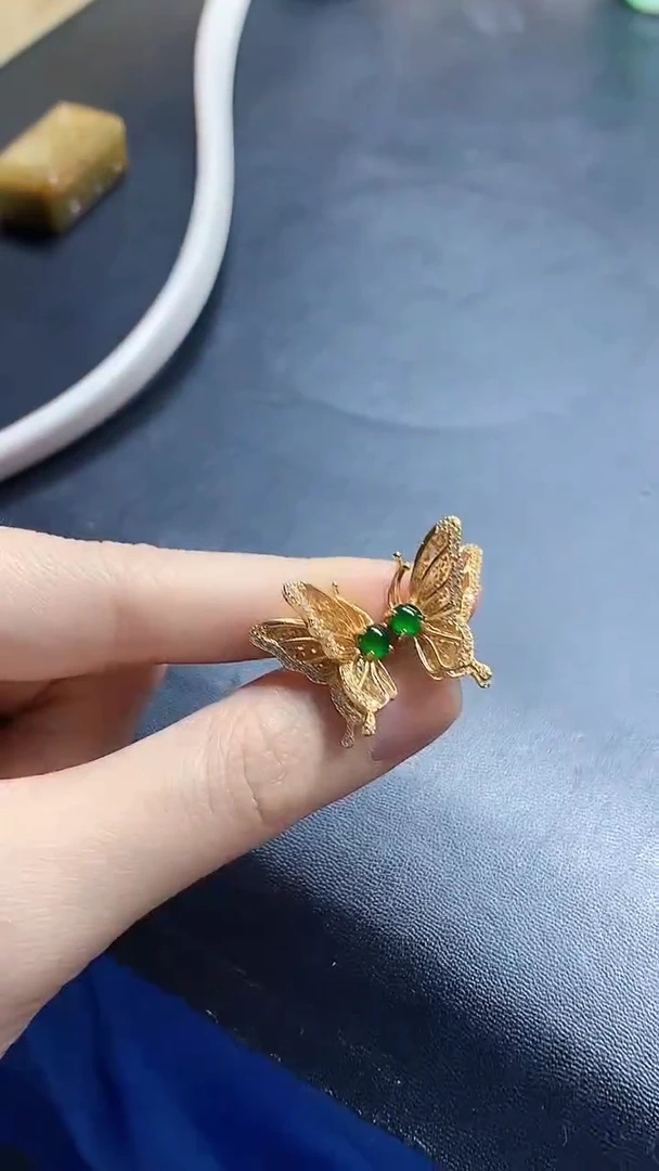 颈饰银S925镶嵌翡翠天然缅甸a货翡翠