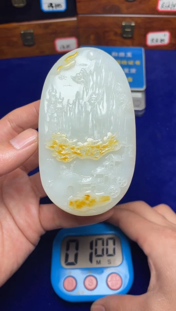 未镶嵌和田玉把件空**?和田玉