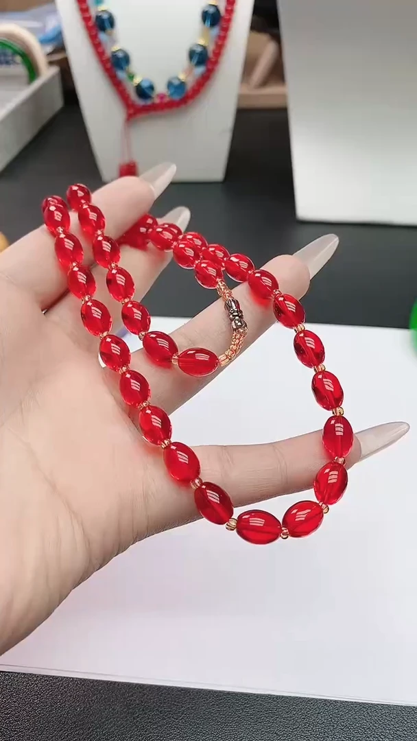 无非金属      红 枣珠   气质款 项链