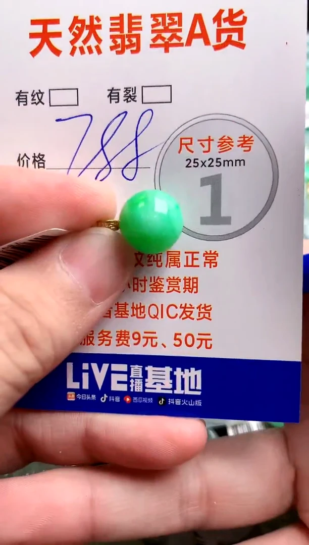 翡翠18K金镶嵌颈饰0901706267