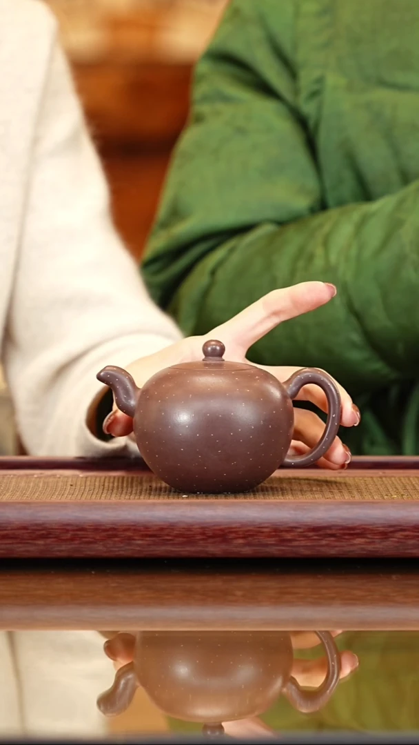 茶壶紫砂【李昌鸿】紫玉金砂一粒珠   240CC