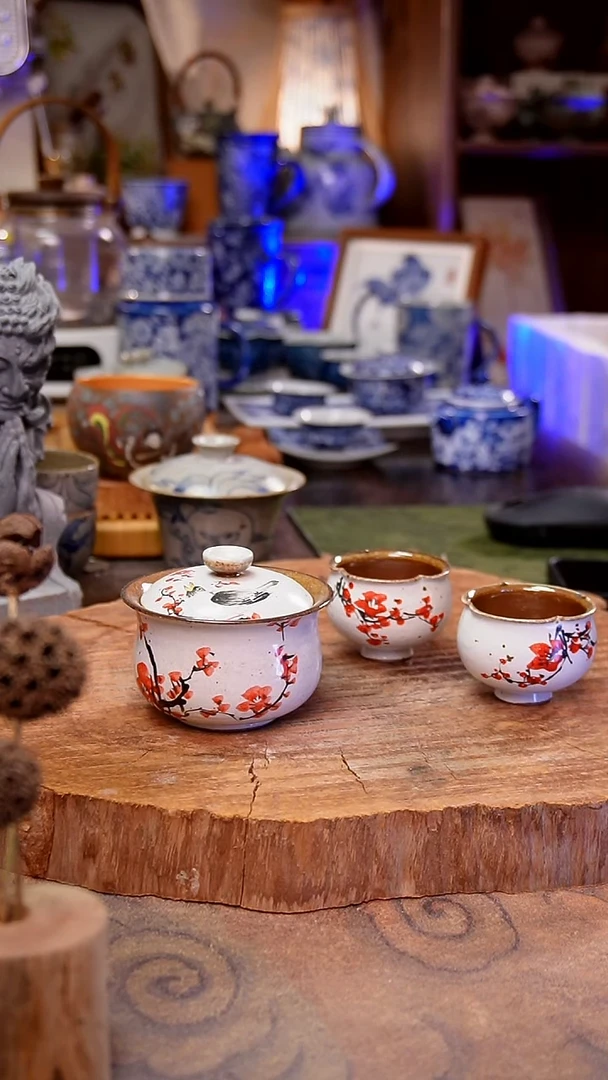 杯子梅花喜鹊手工手绘手工手绘
