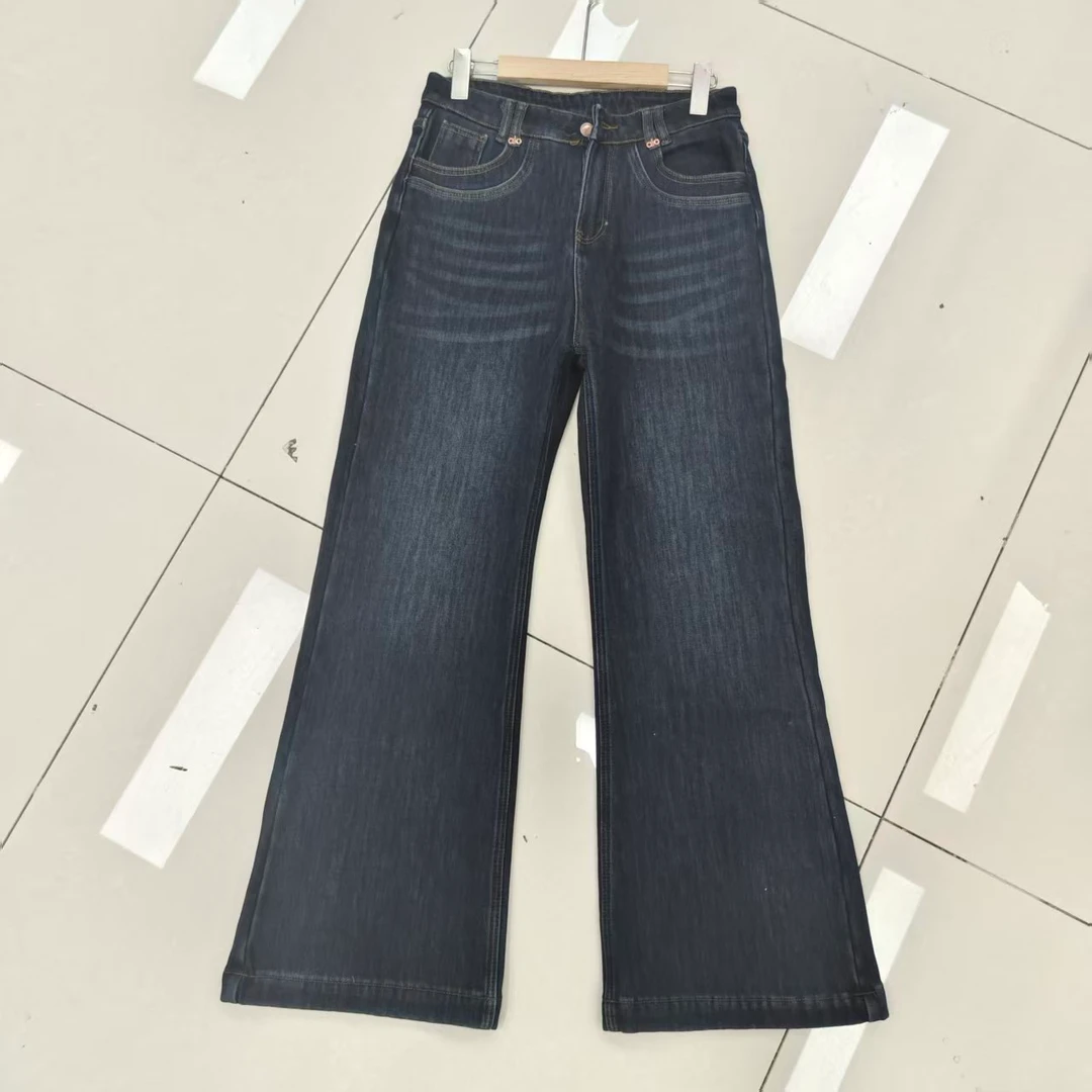 9121 女士厚款微喇高腰加绒牛仔裤 F85 三楼