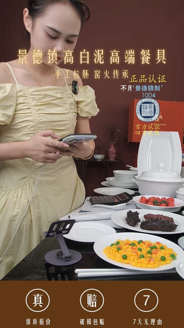 景德镇高白泥高端餐具