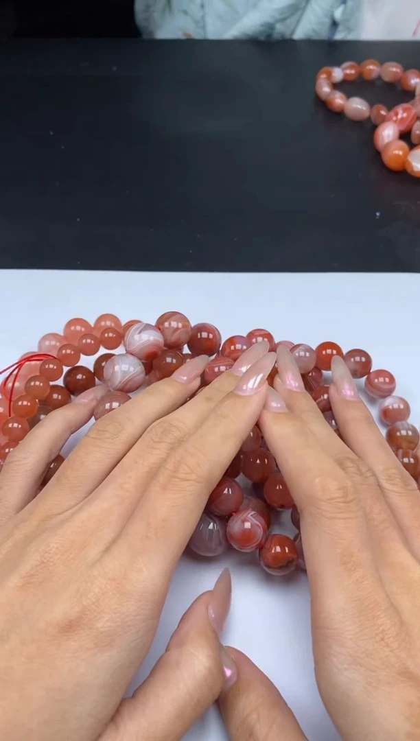 南红玛瑙合金颈饰贞城散珠批发DIY编制