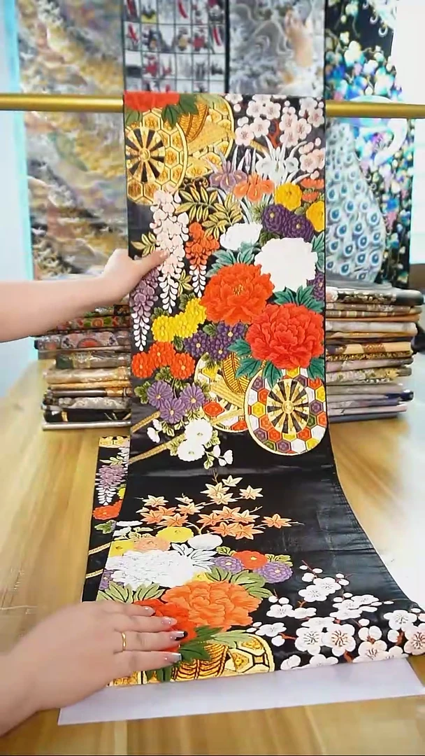 【闪购商品】织绣织锦49六通花卉