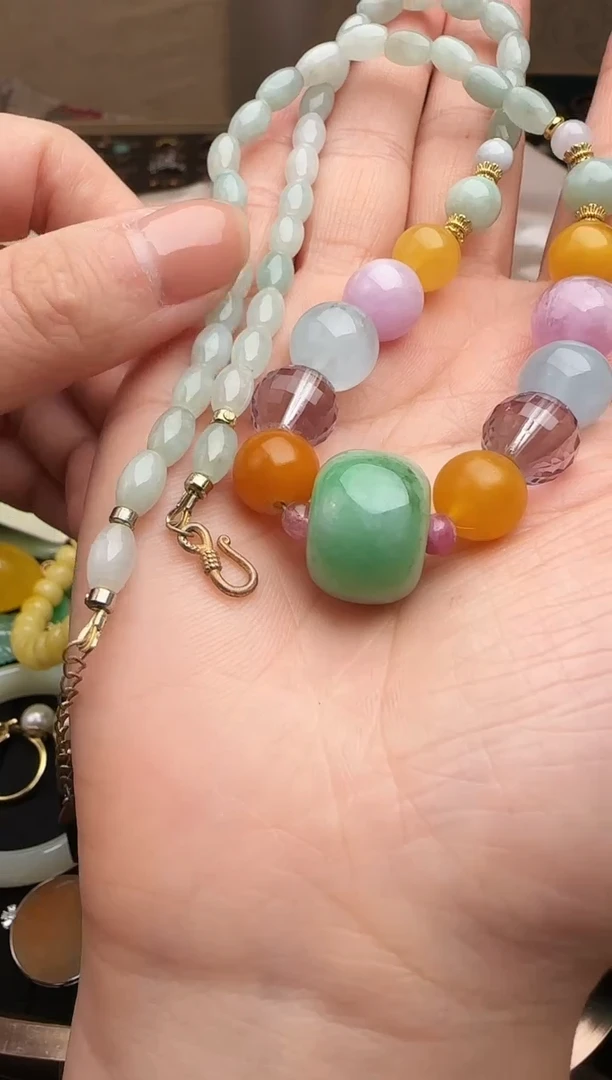 颈饰未镶嵌翡翠翡翠项链