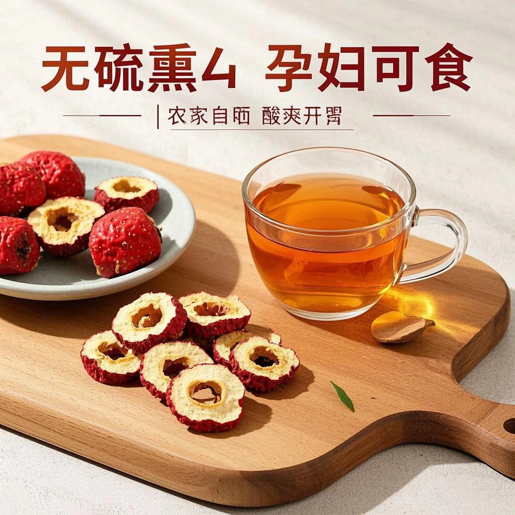 【新疆包邮】去核山楂干空心圈泡水酸甜美味煲汤泡酒山楂片大片泡水