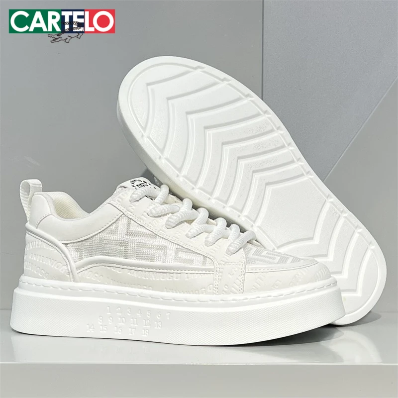 卡帝乐鳄鱼男鞋夏季透气男士休闲板鞋潮流时尚百搭网面软底潮鞋子