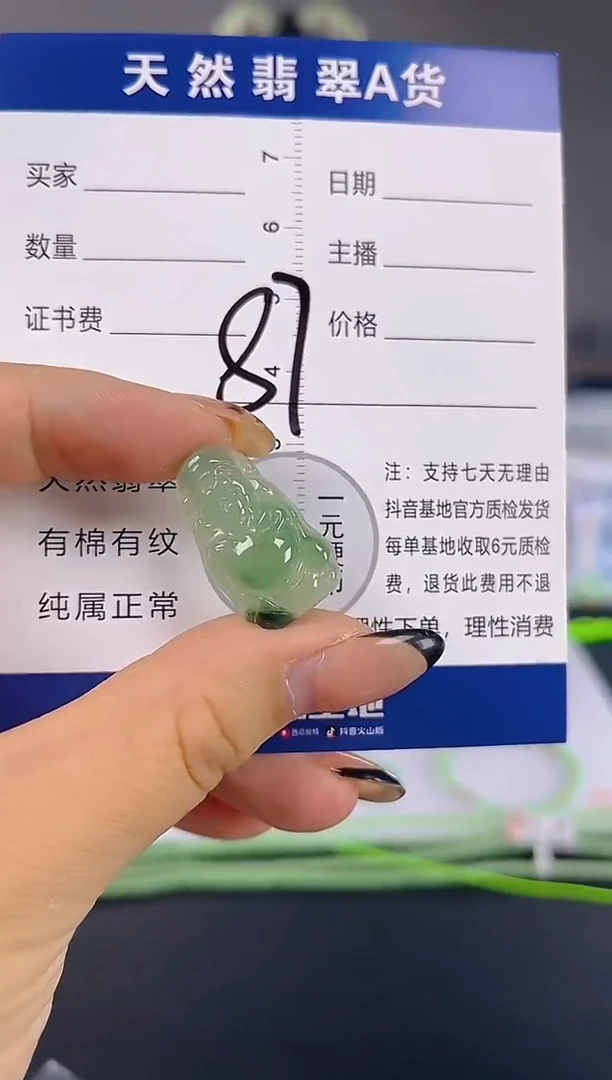 颈饰未镶嵌翡翠纯天然缅甸翡翠A货