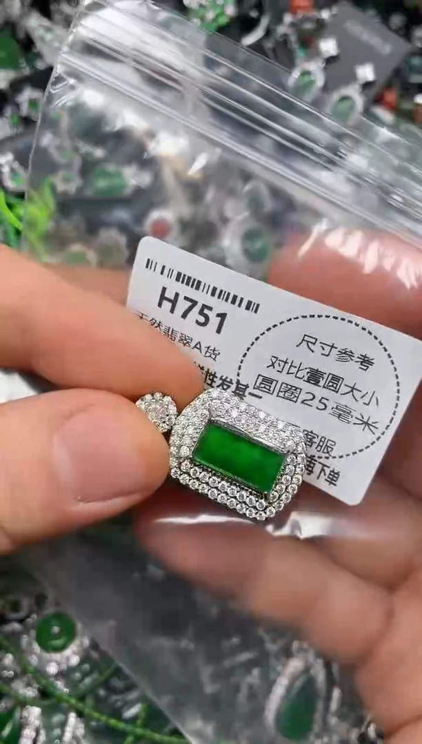 颈饰未镶嵌翡翠H751吊坠