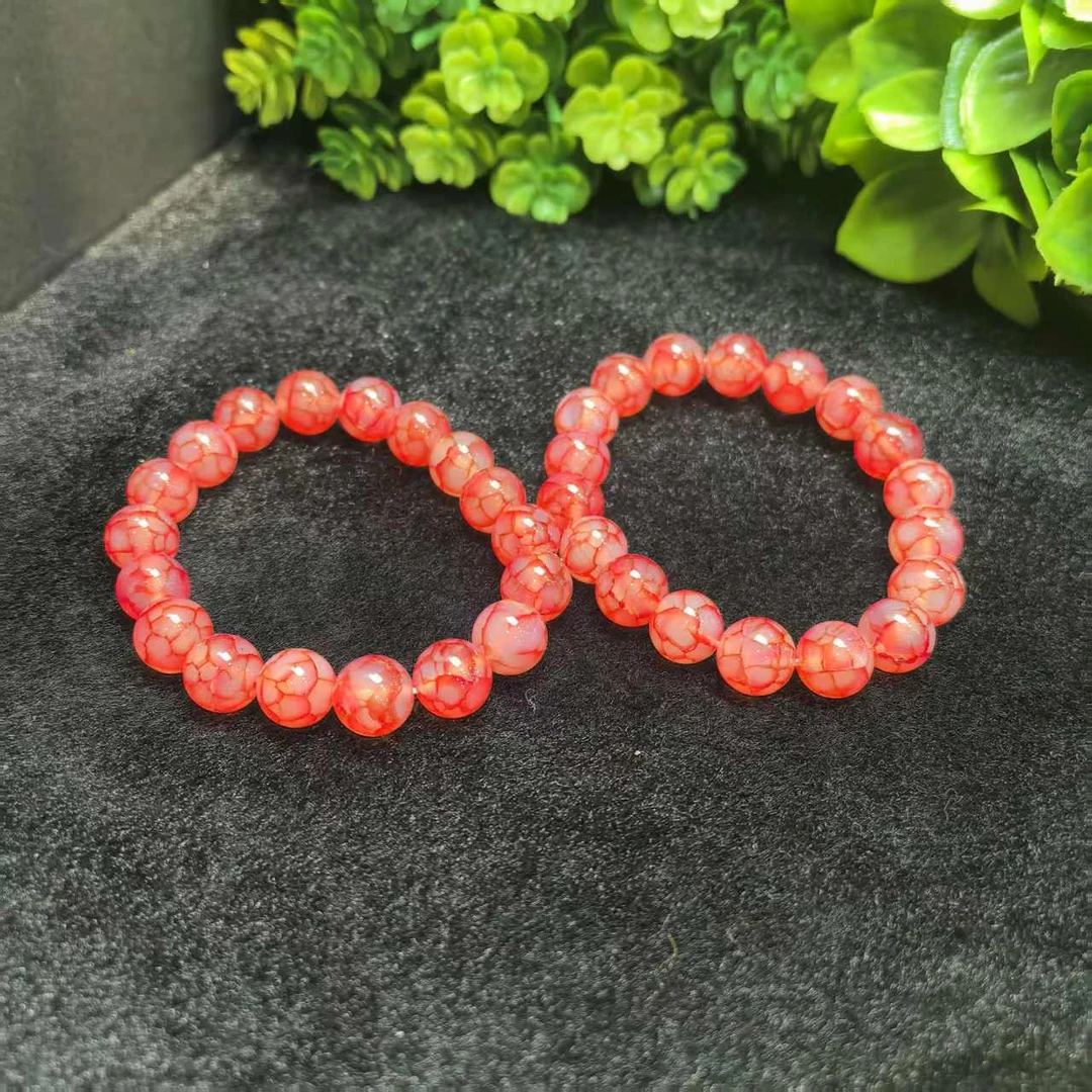 江德洋珠宝S7593桖胆龙石玛瑙手串-多样性发货只发一件