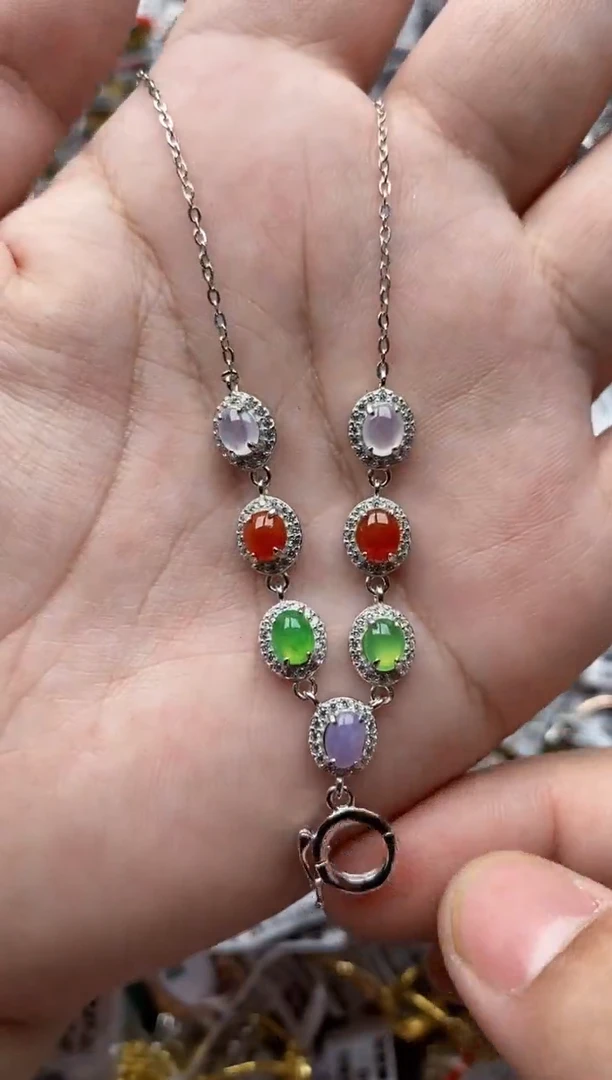 【闪购商品】翡翠戒指银S925镶嵌2222---9