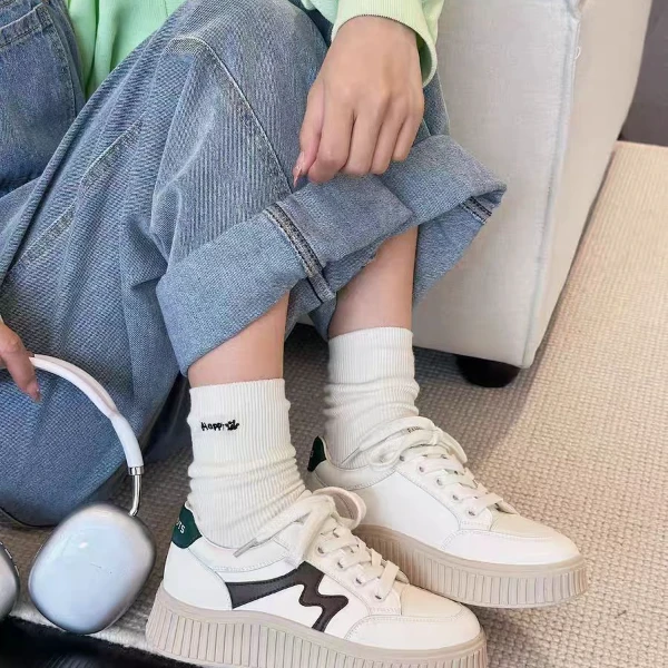 厚底小白鞋新款爆款鞋子春季百搭运动休闲鞋板鞋女款6603时尚