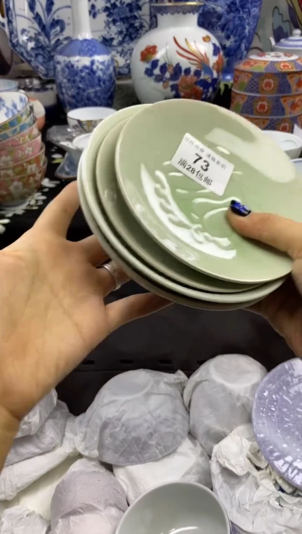 瓷片老*瓷色工艺品品品品073