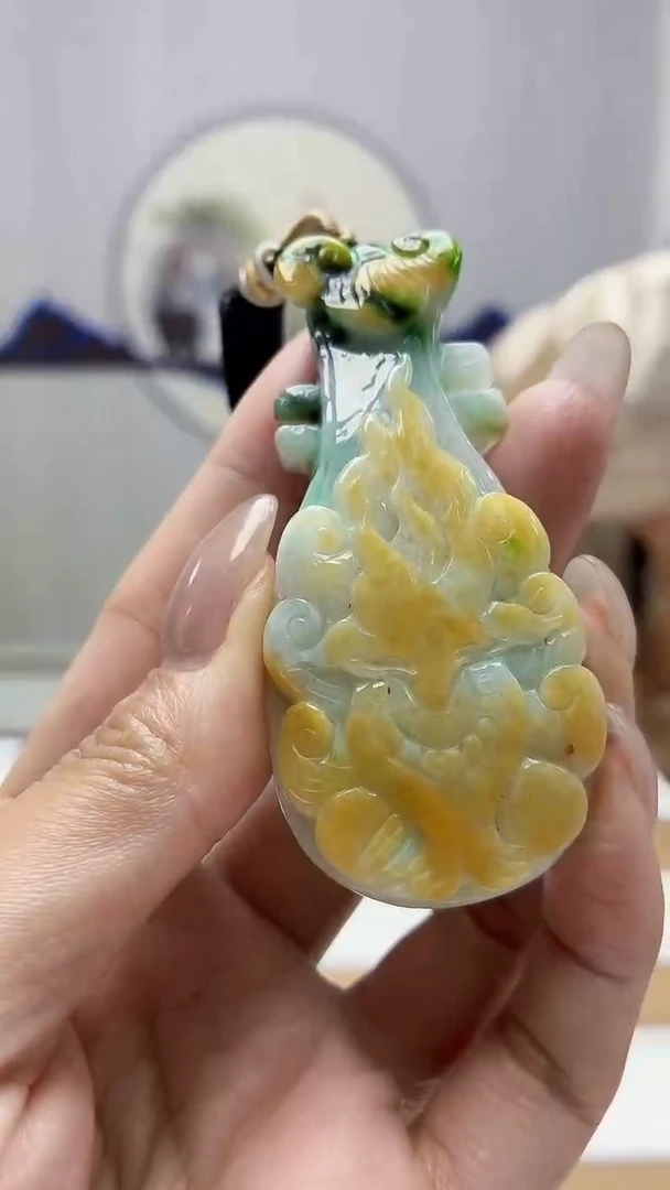 未镶嵌定制翡翠4829MM-毛货挂件25