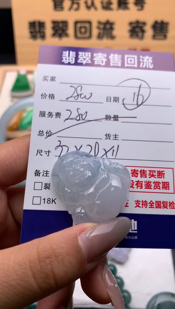 翡翠未镶嵌颈饰10128874