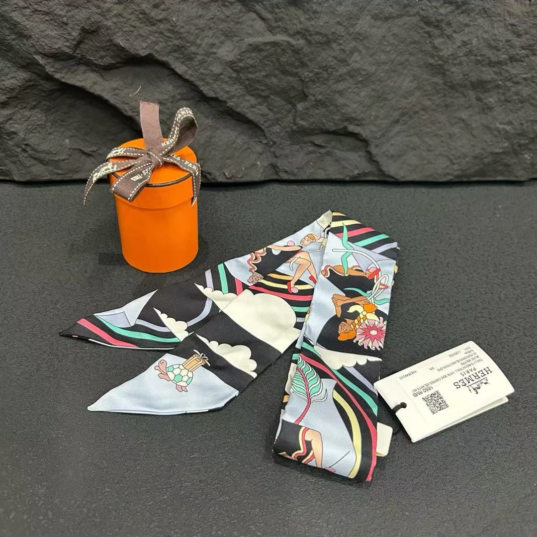 未使用 Hermes/爱马仕 【小池专属】爱马仕 Twilly小丝巾蓝色