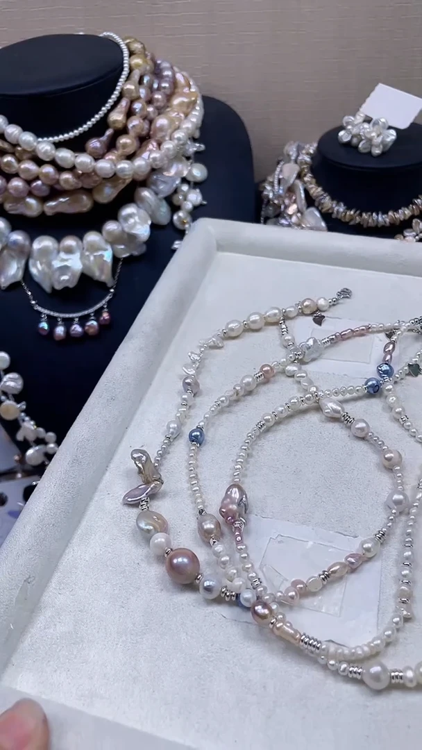 未镶嵌项链淡水珍珠【纯恬饰品】（多样性发货发一）