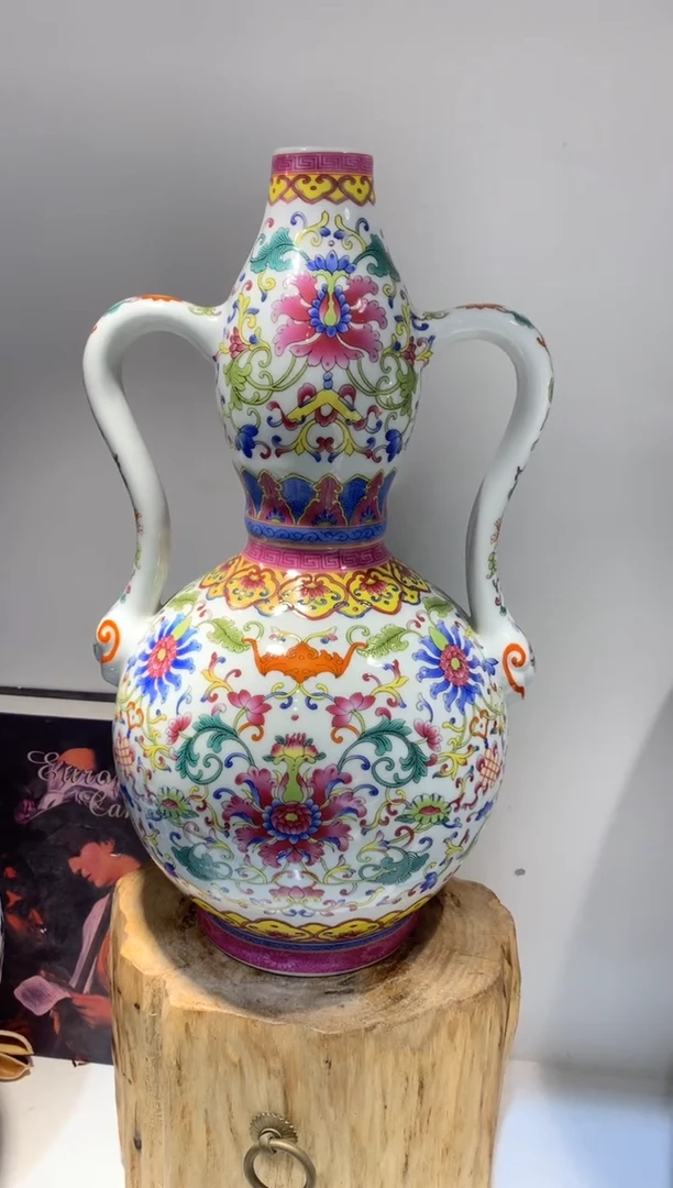 摆件WN问泥景德镇陶瓷花瓶摆件