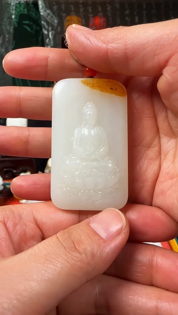 未镶嵌和田玉挂件观音
