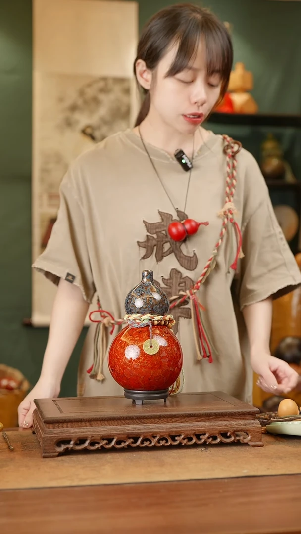 142号精品天然大漆酒葫芦一物一拍~