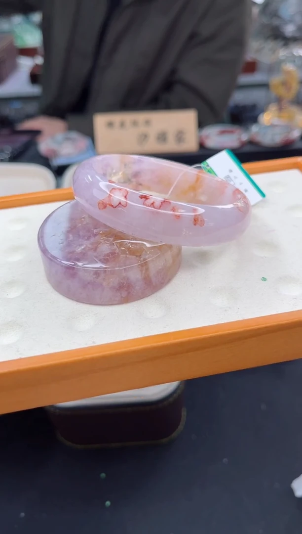 【闪购商品】石英质玉手镯未镶嵌57圈口（赠品镯心）2S957236