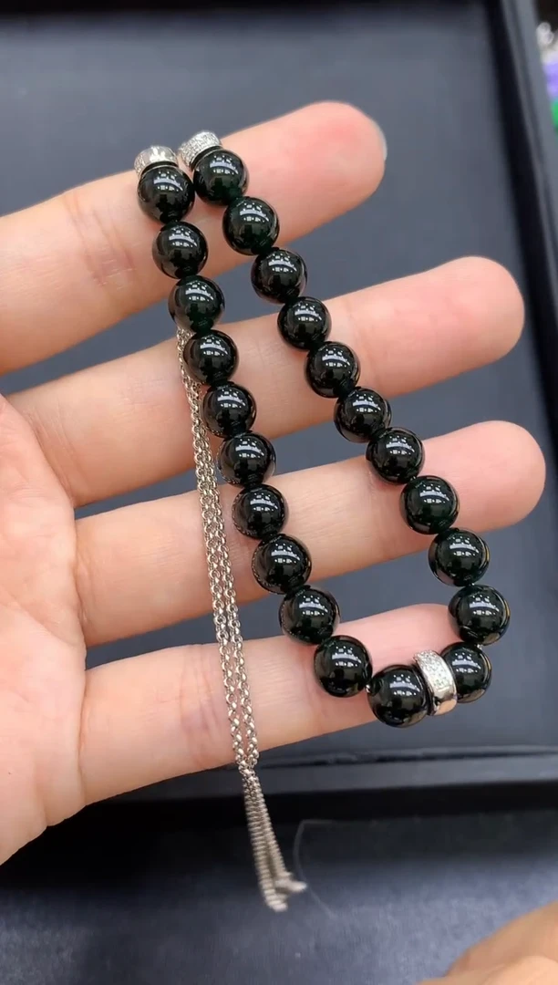 颈饰18K金镶嵌翡翠532-中国好珍宝