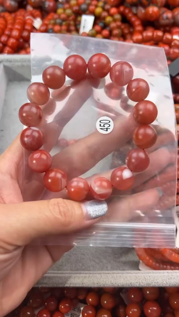 未镶嵌手串南红玛瑙13+