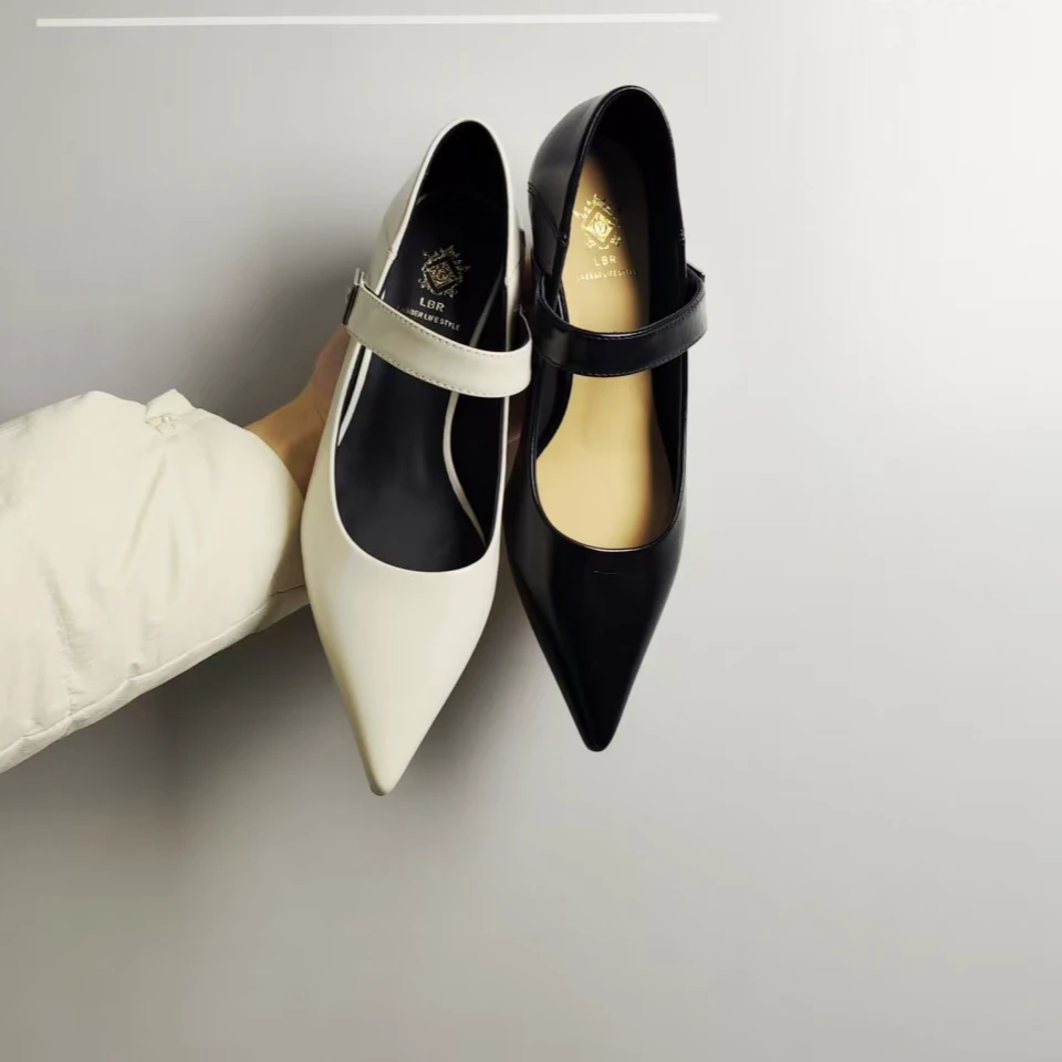 0409-81    女士低跟时尚气质百搭单鞋   LBR 51037