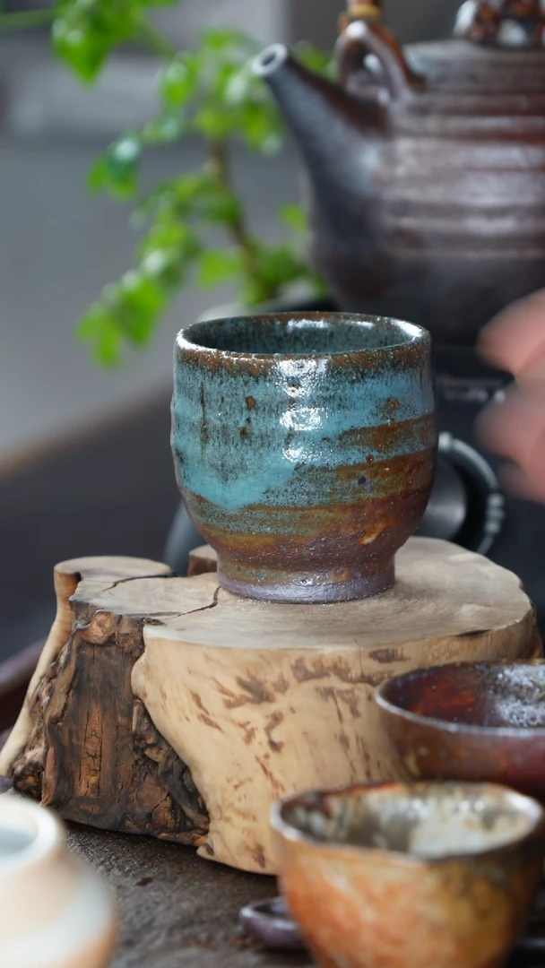 紫砂全手工新品可乐杯