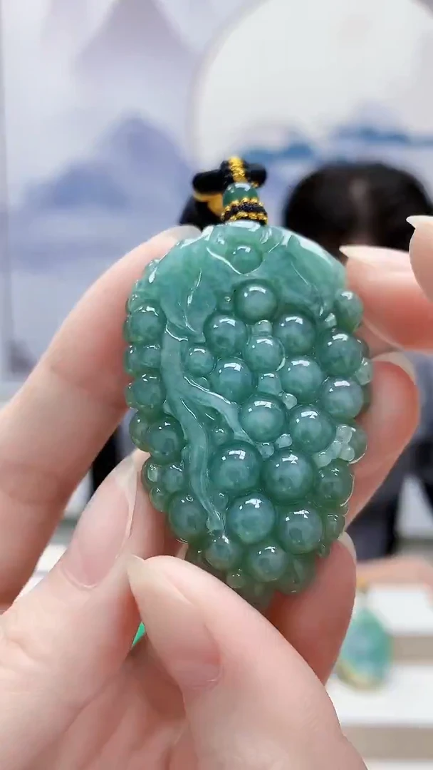 未镶嵌定制翡翠5060ry-毛货挂件54