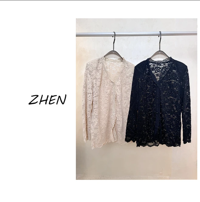 【ZHEN】25K00970 2025新款衬衫显瘦时尚百搭设计师轻奢款