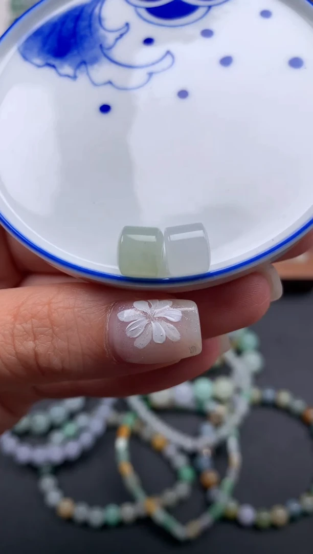 翡翠散珠天然翡翠D636