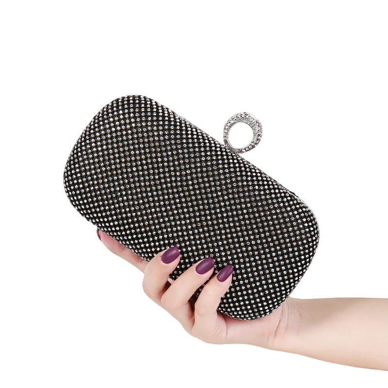 新款旗袍包礼服包派对包戒指镶钻晚宴包女士手拿包闪亮宴会包