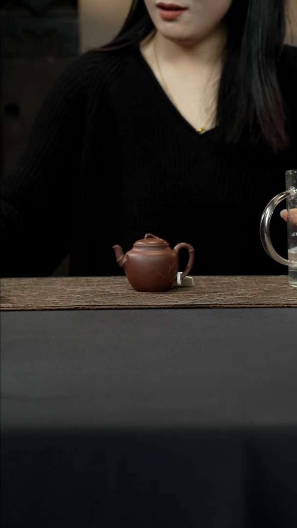 【闪购商品】紫砂茶壶底槽清韵竹120cc