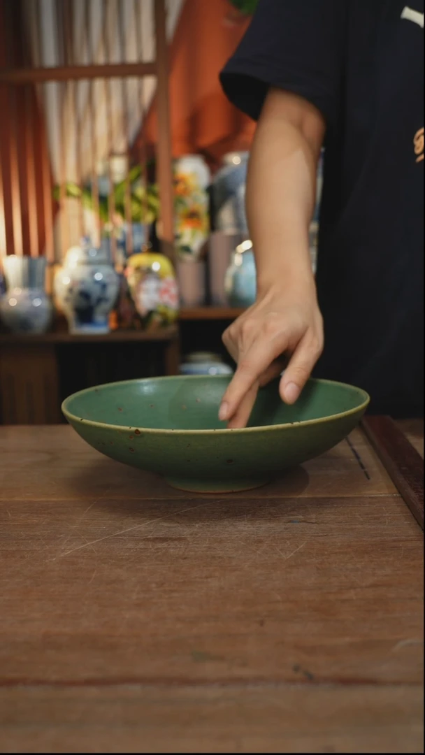 瓷片【简家甄选】景德镇设计师釉下手绘大号大号大号大号
