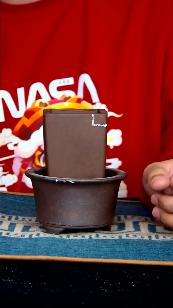 【闪购商品】紫砂花盆微瑕一套8.5*4.5+5*8.5