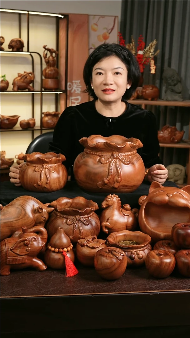 木MB005-1福袋收纳摆件超大号