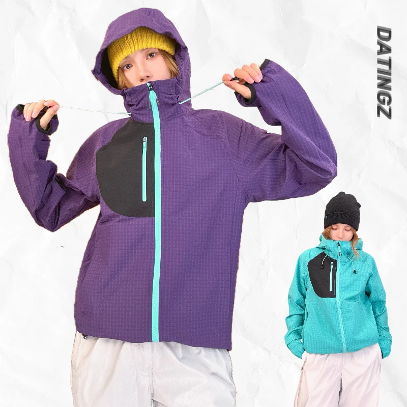 DATINGZ【山岚风壳】山系撞色户外运动轻三防软壳外套春夏