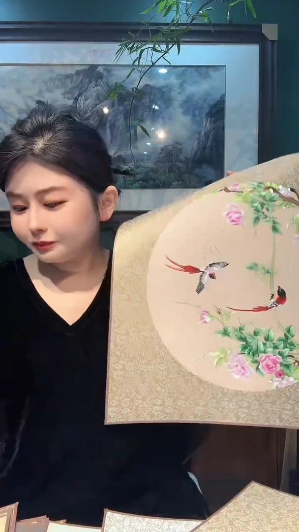 横款非遗苏绣手工刺绣软裱