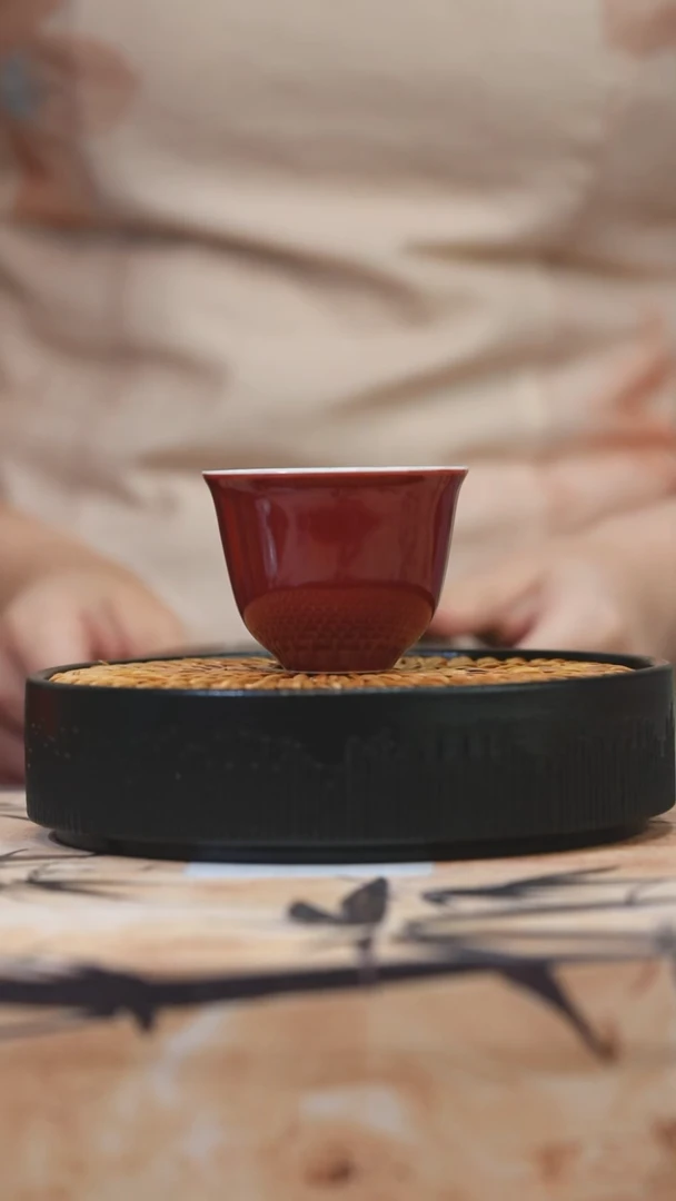 天福BEAU霁红铃铛杯