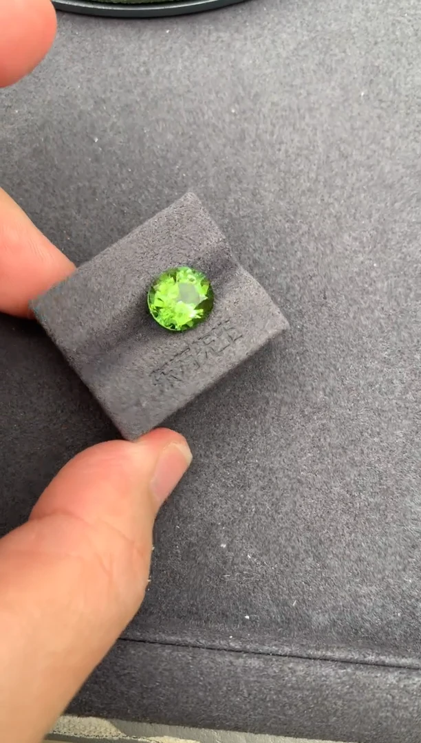 未镶嵌裸石碧玺3.2ct 绿碧玺 定制 BH